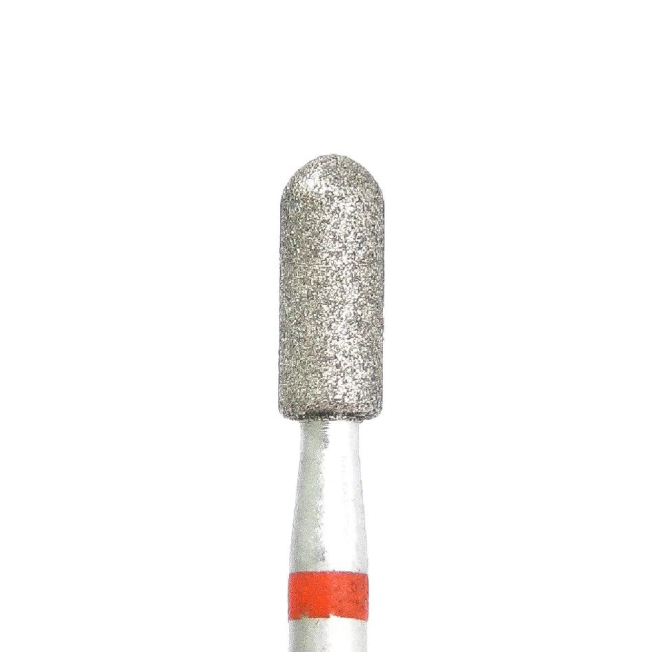 Diamond Nail Drill Bit KMIZ DCS 3.1-8.0 – Cylinder with Hemisphere Top (3.1mm x 8mm) Fine & Medium Grit for Corn & Nail Plate Filing