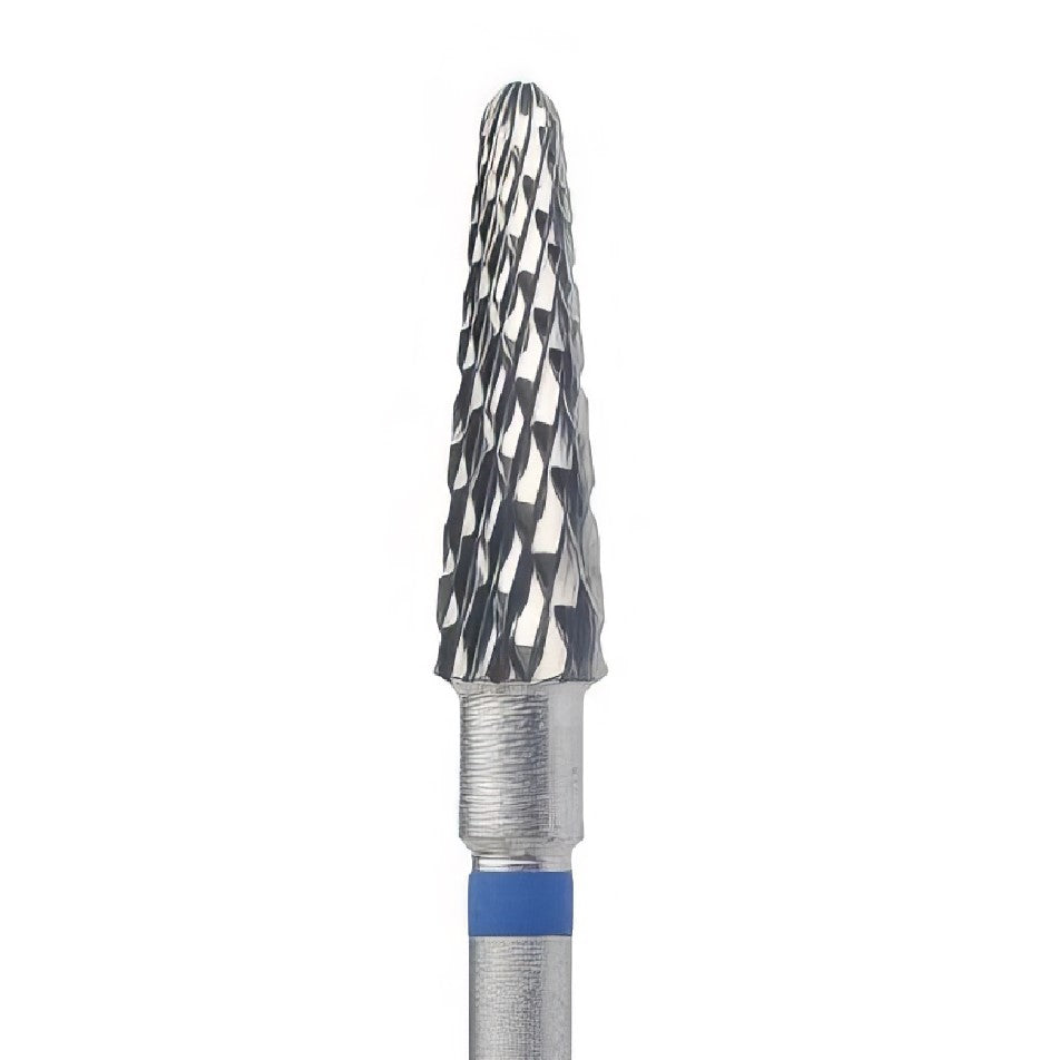 Tungsten Carbide Nail Bit KMIZ TCOD 040-M L13 – Cone Shape, Medium Cross Cut, Gel & Acrylic Removal