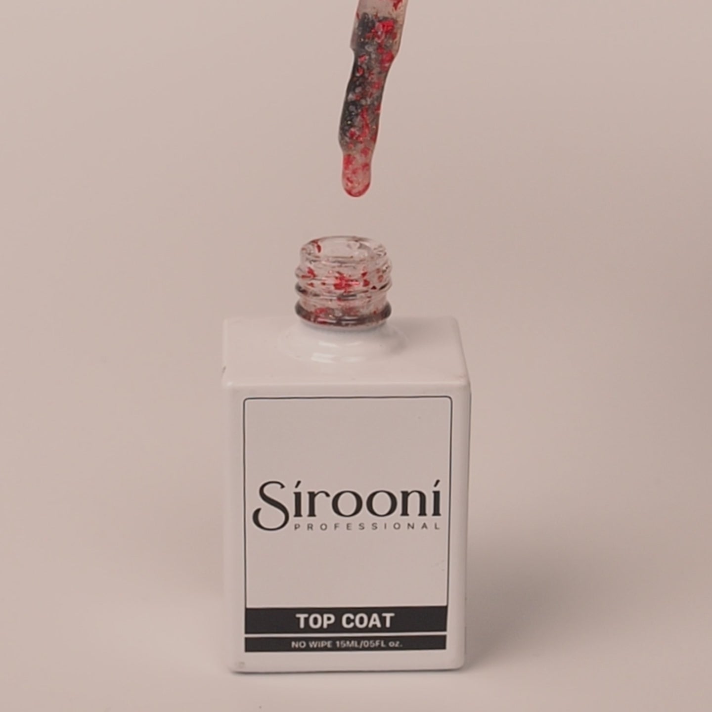 Top Coat - Red Foil Glitter | 15ml