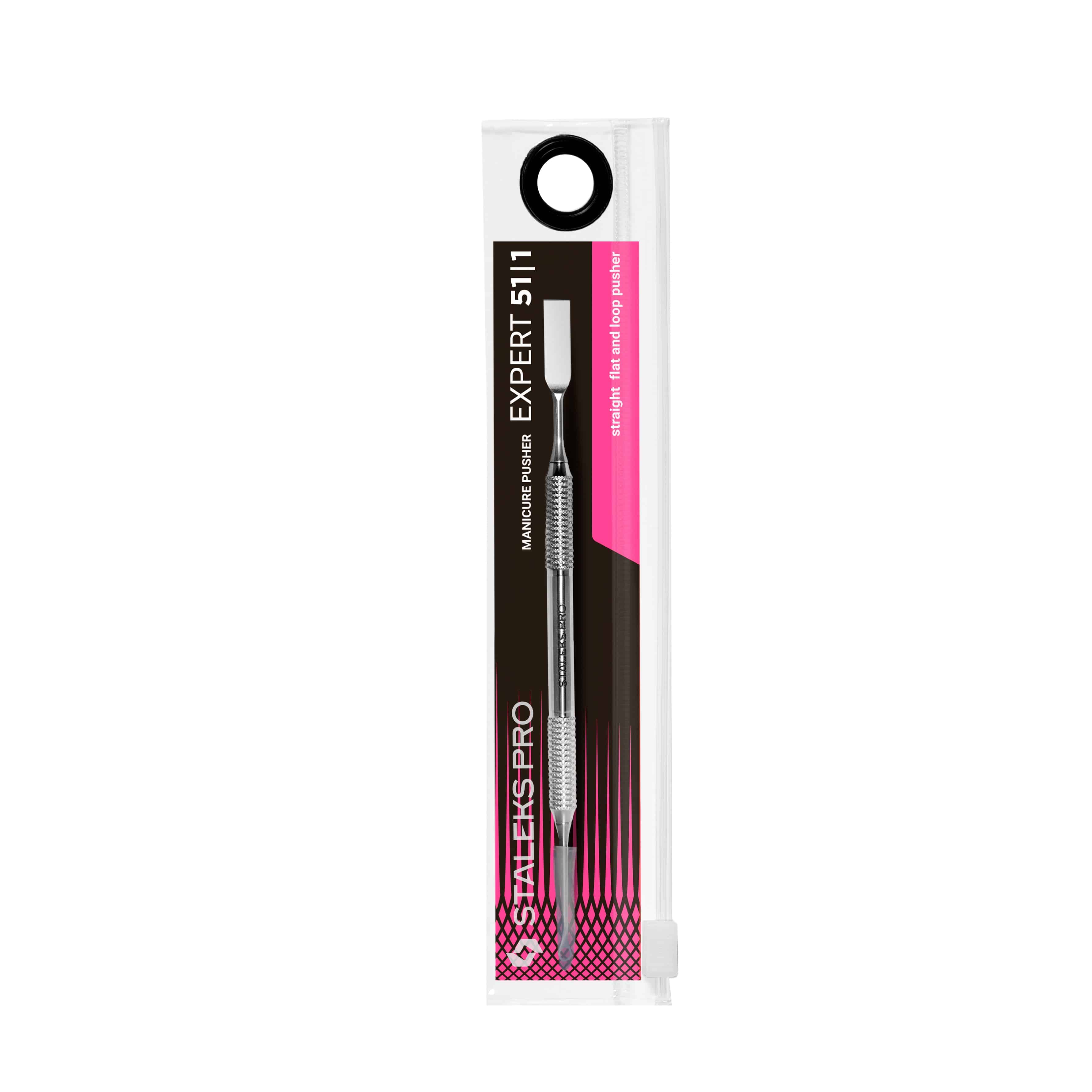 Staleks Manicure pusher EXPERT 51 TYPE 1 (straight flat and loop pusher) - F.O.X Nails USA