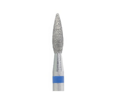 Diamond Nail Drill Bit KMIZ DFL 2.3-8.0 – Flame Shape Fine & Medium Grit (2.3mm x 8mm) for Cuticle & Corn Treatment