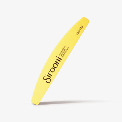 Nail Buffer Half Moon Large - 100/180 Grit, 10 PCS