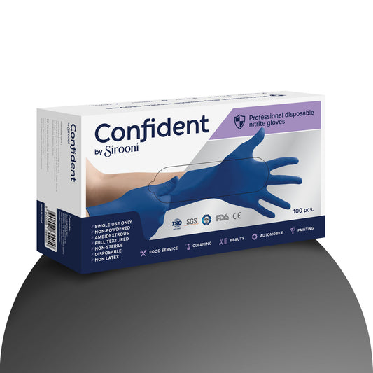 Nitrile Gloves 6 Mil , Latex Free, Powder-Free (1 Pack- 100pcs.)