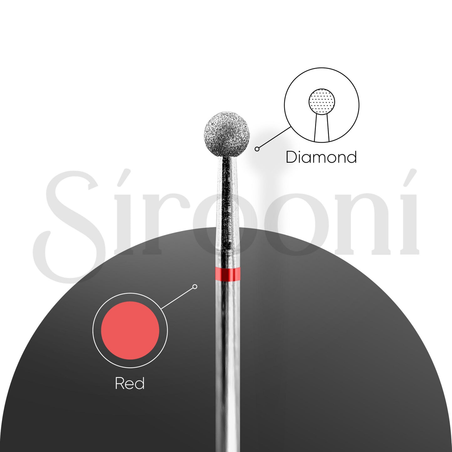 Diamond Nail Drill Bits | Fine & Coarse | Round Tip