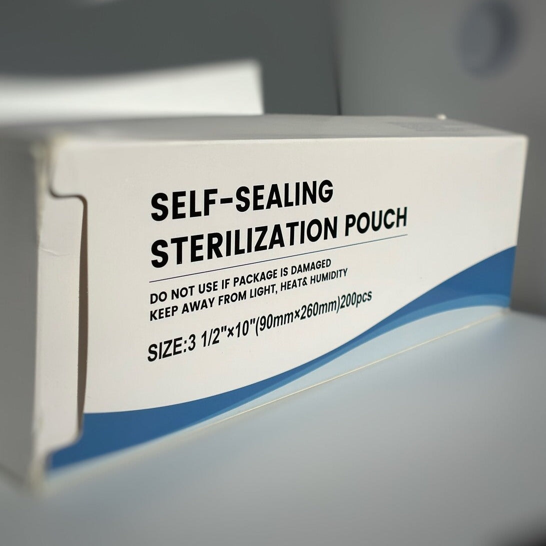 200 per Box, Self-Seal Sterilization Pouch 3.5" x 10",