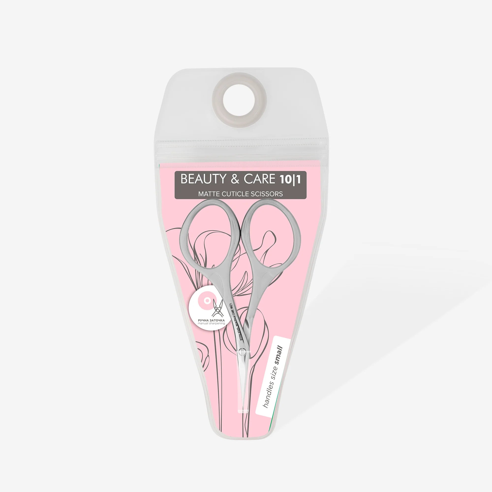 Matte cuticle scissors BEAUTY & CARE 10 TYPE 1