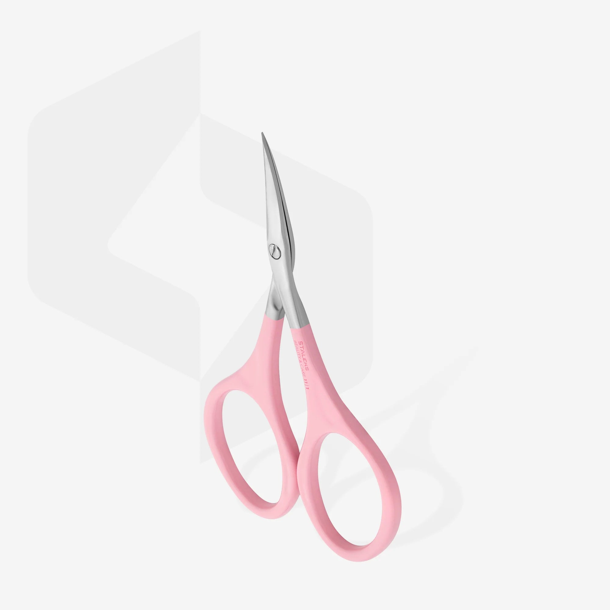 Pink cuticle scissors BEAUTY & CARE 11 TYPE 1