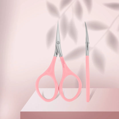 Pink cuticle scissors BEAUTY & CARE 11 TYPE 1