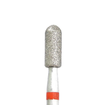Diamond Nail Drill Bit KMIZ DCS 3.1-8.0 – Cylinder with Hemisphere Top (3.1mm x 8mm) Fine & Medium Grit for Corn & Nail Plate Filing