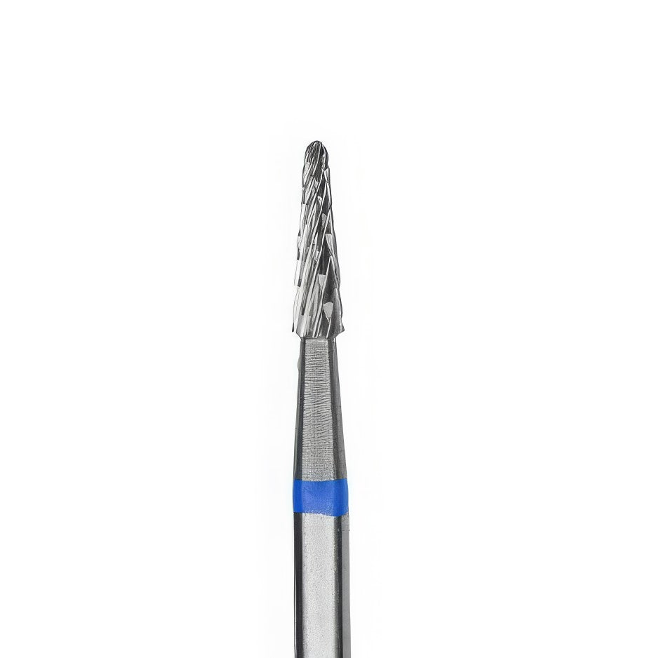 Tungsten Carbide Nail Bit KMIZ TCOD 023S-M L=8 – Cone Shape, Medium Cross Cut, Nail Correction