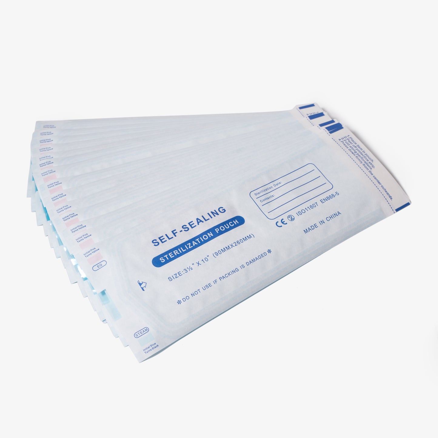 Self-Seal Sterilization Pouch 3.5” x 10” - 200 PCS/Box