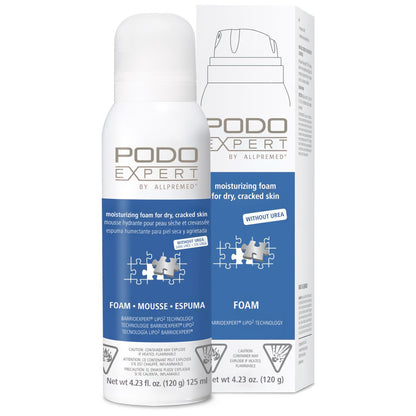 Podoexpert Foam by Allpremed® for Dry to Cracked Skin (without Urea) 125ml