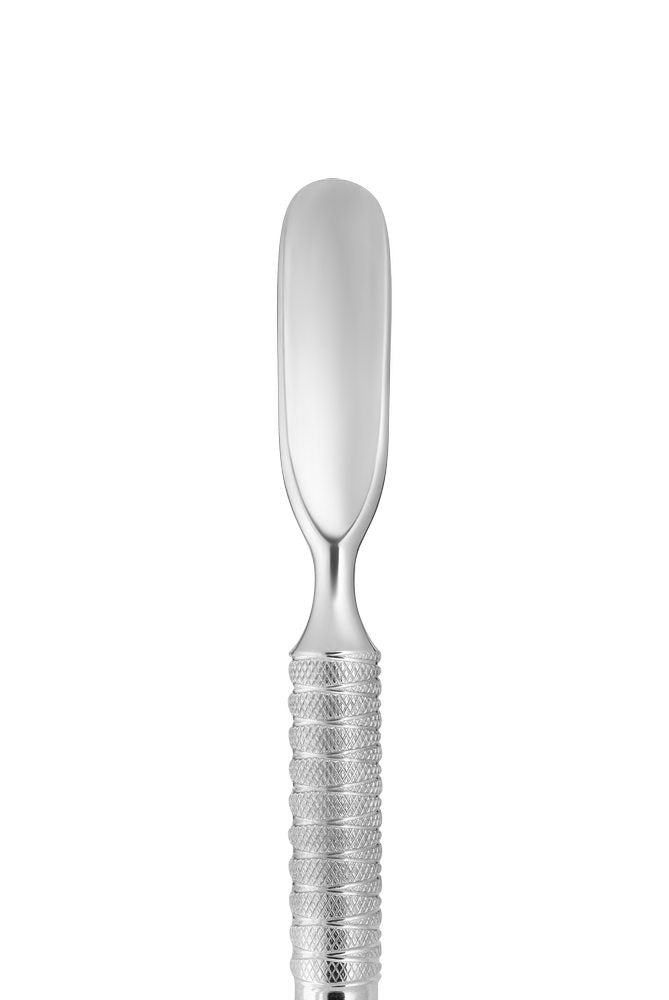 Cuticle pusher EXPERT 30 TYPE 4.3 (rounded pusher and bent blade, left side)