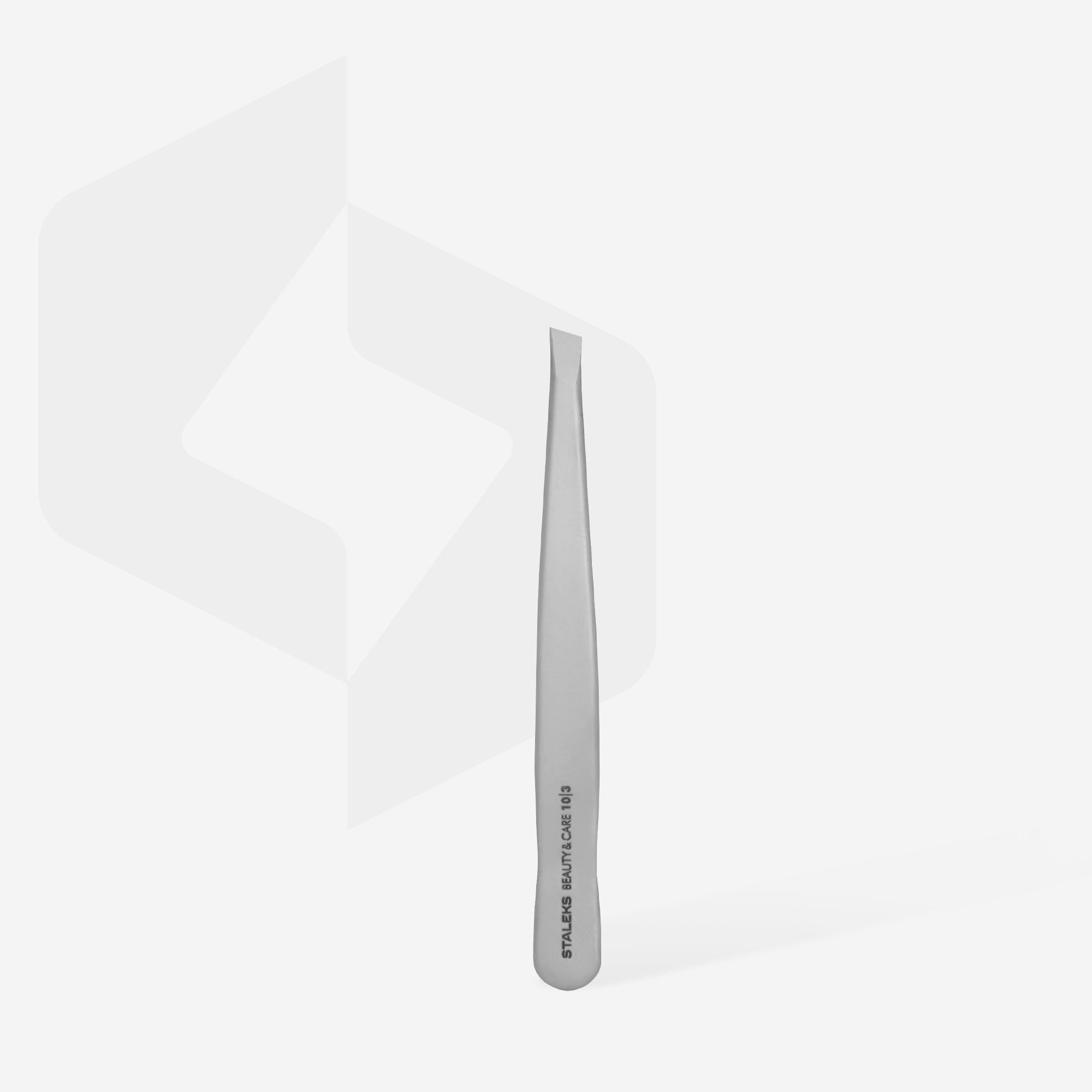 Staleks Eyebrow tweezers BEAUTY & CARE 10 TYPE 3 (wide slant)