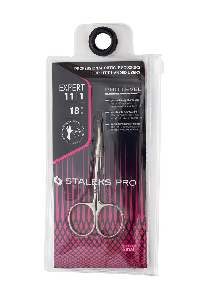 Professional cuticle scissors for left-handed users EXPERT 11 TYPE 1