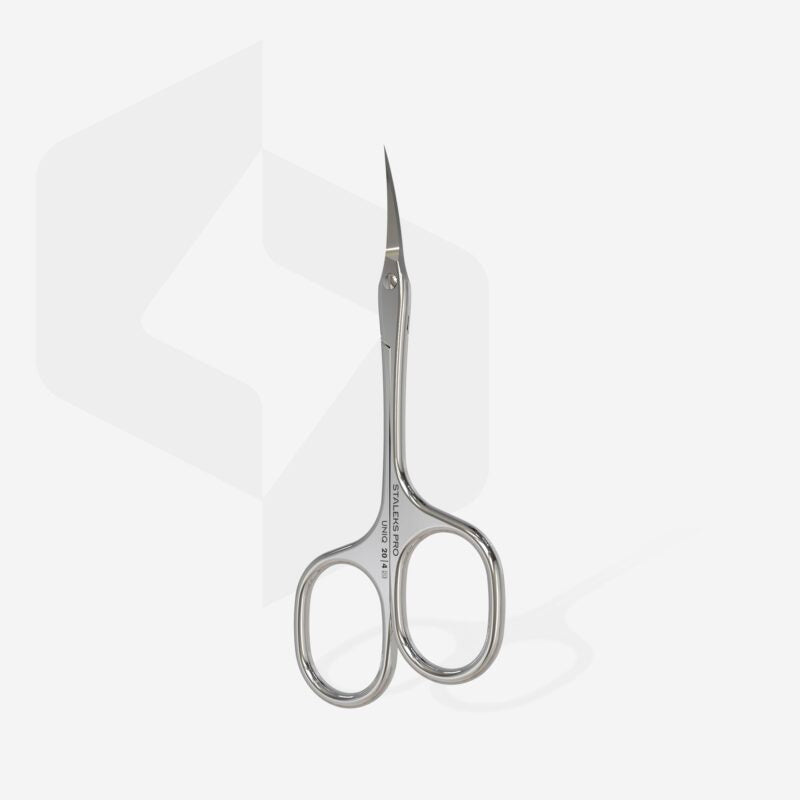 Professional cuticle scissors “Asymmetric” UNIQ 20 TYPE 4 , Staleks