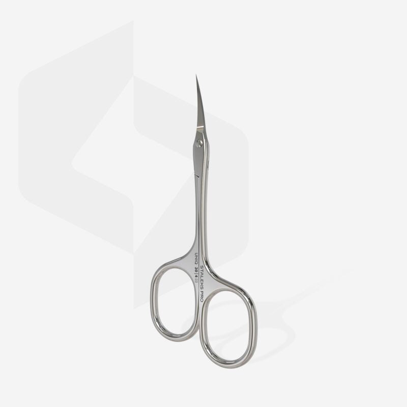 Professional cuticle scissors “Asymmetric” UNIQ 30 TYPE 4 , Staleks