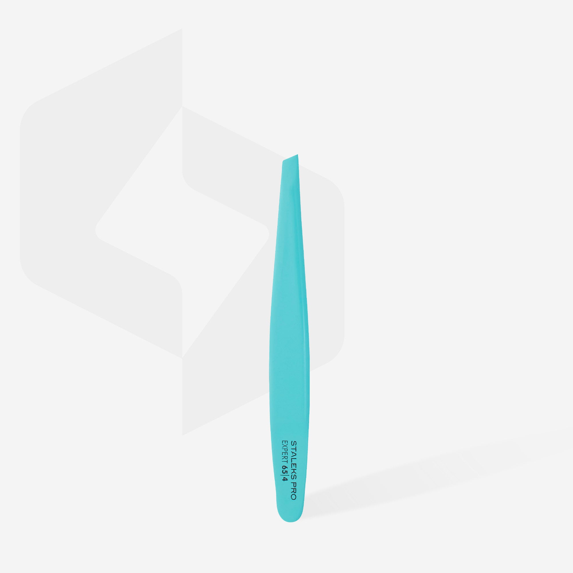 Staleks Eyebrow tweezers EXPERT 65 Type 4 (slant, blue) - F.O.X Nails USA