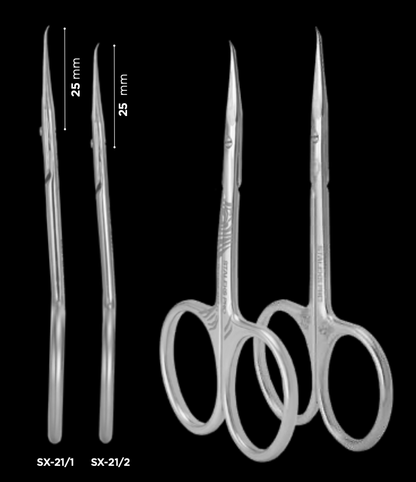 Staleks Professional cuticle scissors with hook EXCLUSIVE 21 TYPE 1 (magnolia) - F.O.X Nails USA