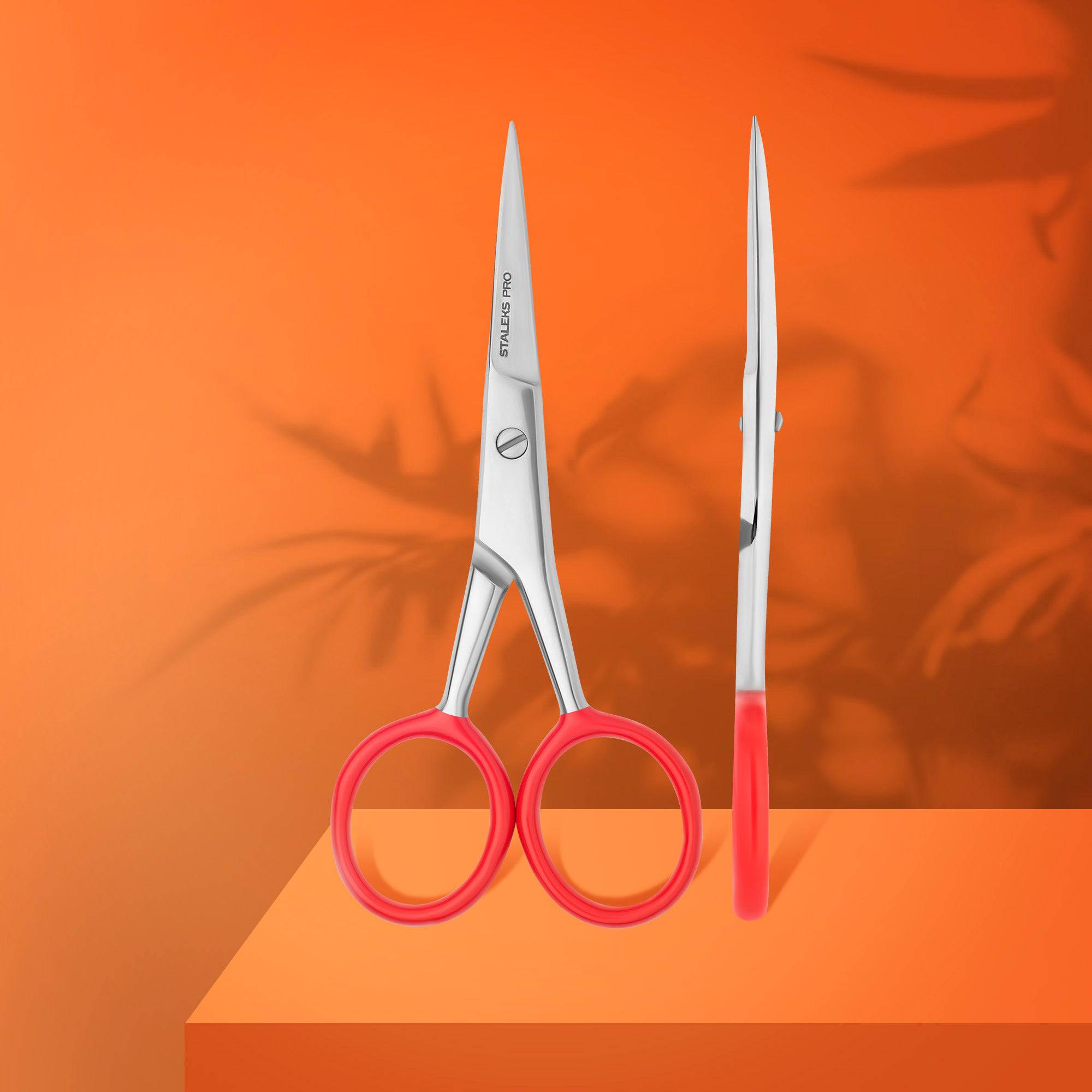 Staleks Professional scissors for eyebrows modeling EXPERT 30 Type 1 - F.O.X Nails USA
